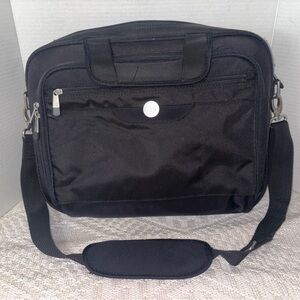 Dell Computer Laptop Black Messenger Briefcase Shoulder Bag Padded